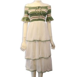 Green Off- Shoulder Dress Green Off- Shoulder Dress