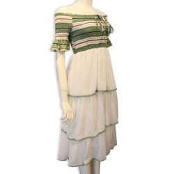 Green Off- Shoulder Dress Green Off- Shoulder Dress