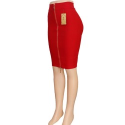 Women Pencil Skirt Zip Closure Front Women Pencil Skirt Zip Closure Front