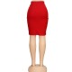 Women Pencil Skirt Zip Closure Front