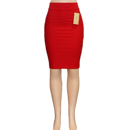 Women Pencil Skirt Back Cut