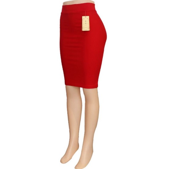 Women Pencil Skirt Back Cut