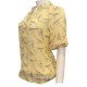 Women Chiffon Floral Printed Yellow Shirt