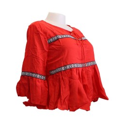 Red Nylon Tops Red Nylon Tops