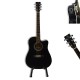 SX Acoustic Black Guitar