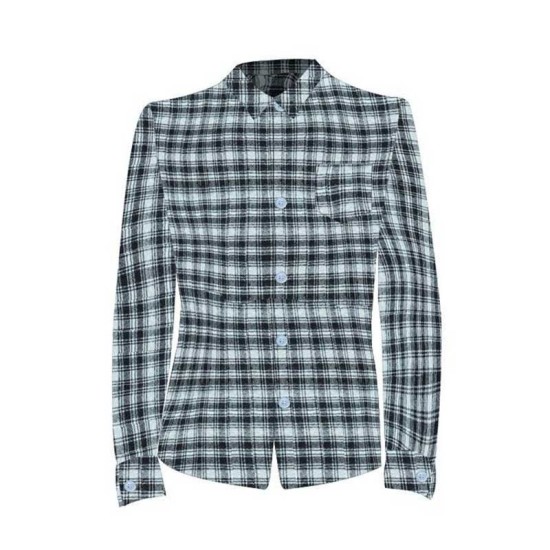 Long-Sleeve Checked Button-Front Woven Shirt