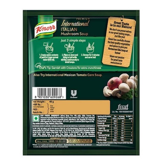 Knorr International Italian Mushroom Soup 48gm