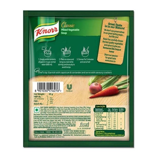 Knorr Classic Mixed Vegetable Soup 45gm
