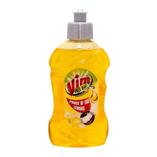 Vim Concentrated Dishwash Gel - Yellow Lemon 250ml