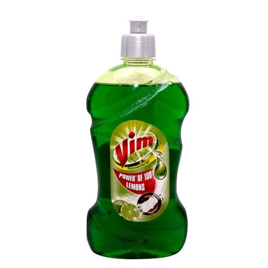 Vim Concentrated Dishwash Gel Green Lemon 250ml