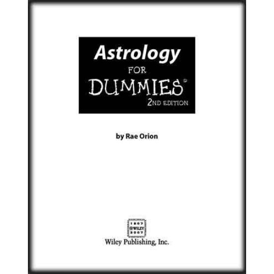 Astrology for DUMMIES 2nd Edition